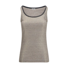 Brunello Cucinelli Beige Linnen Tanktops