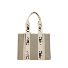 Chloé Beige Linnen Handtas