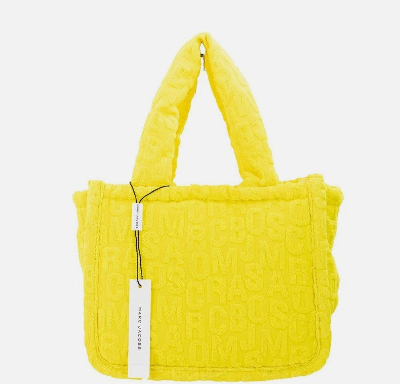 Marc Jacobs The Monogram Terry Tote Small Golden Kiwi Schoudertas