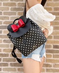 Kate Spade Disney Minnie Mouse Medium Leren Rugzak Schooltas Tas