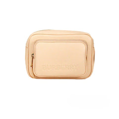 Burberry Small Branded Peach Pink Grainy Leather Camera Crossbody Bag