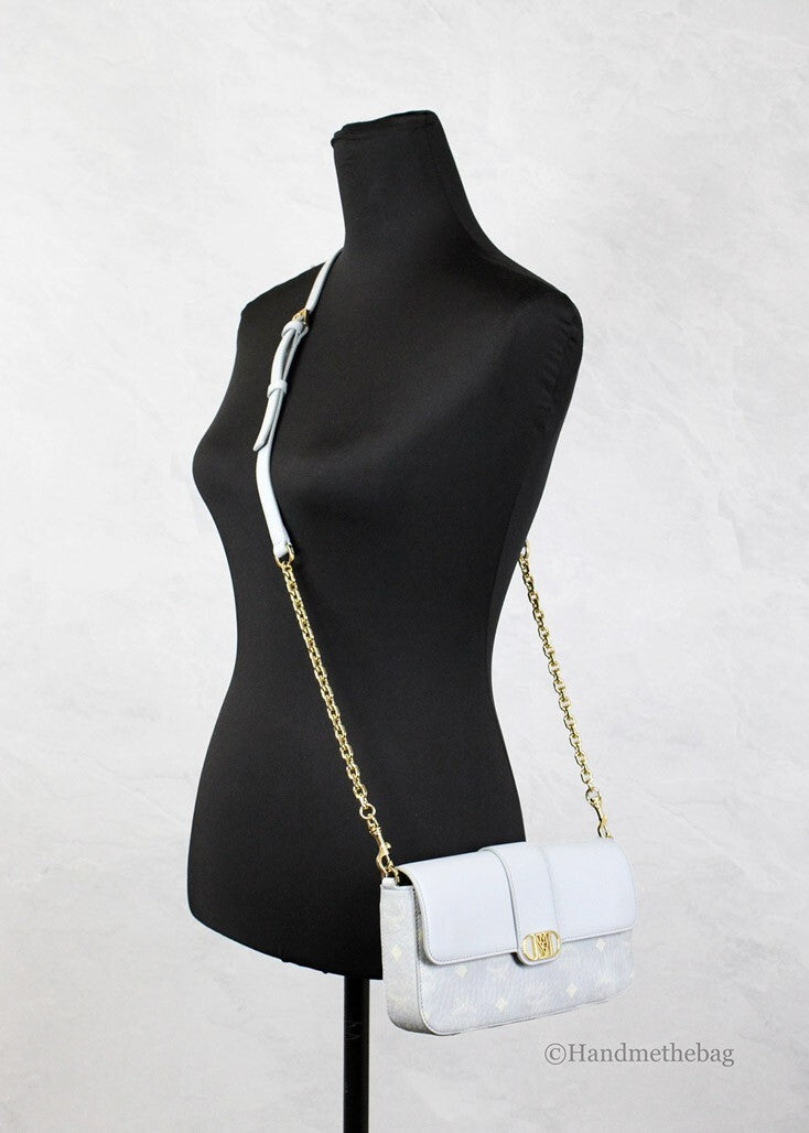 MCM Kleine Mode Travia Gecrêpeerde Visetos Leren Schouder Crossbody Clutch Tas