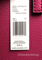 Marc Jacobs Mini Grind Cactus Flower Pebbled Leather Crossbody Tote Bag