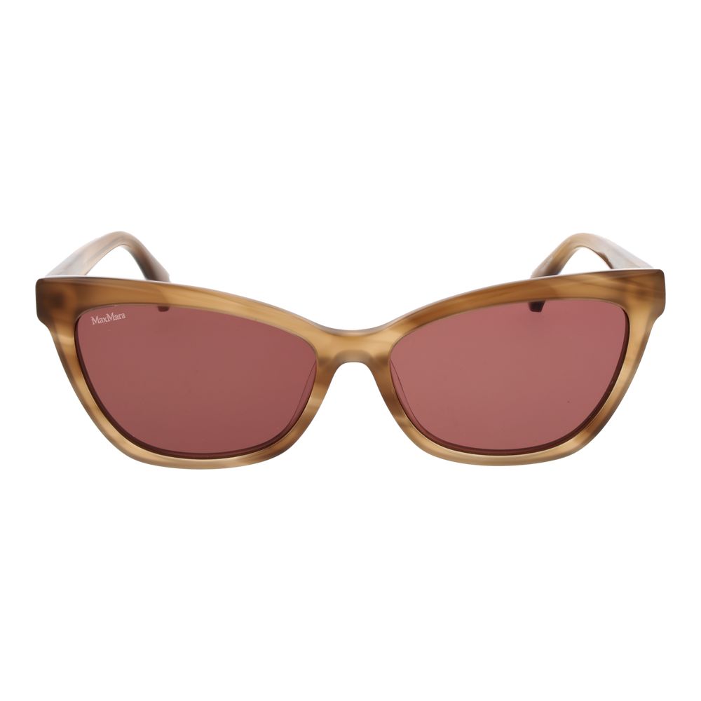 Max Mara Bruine Acetaat Zonnebril