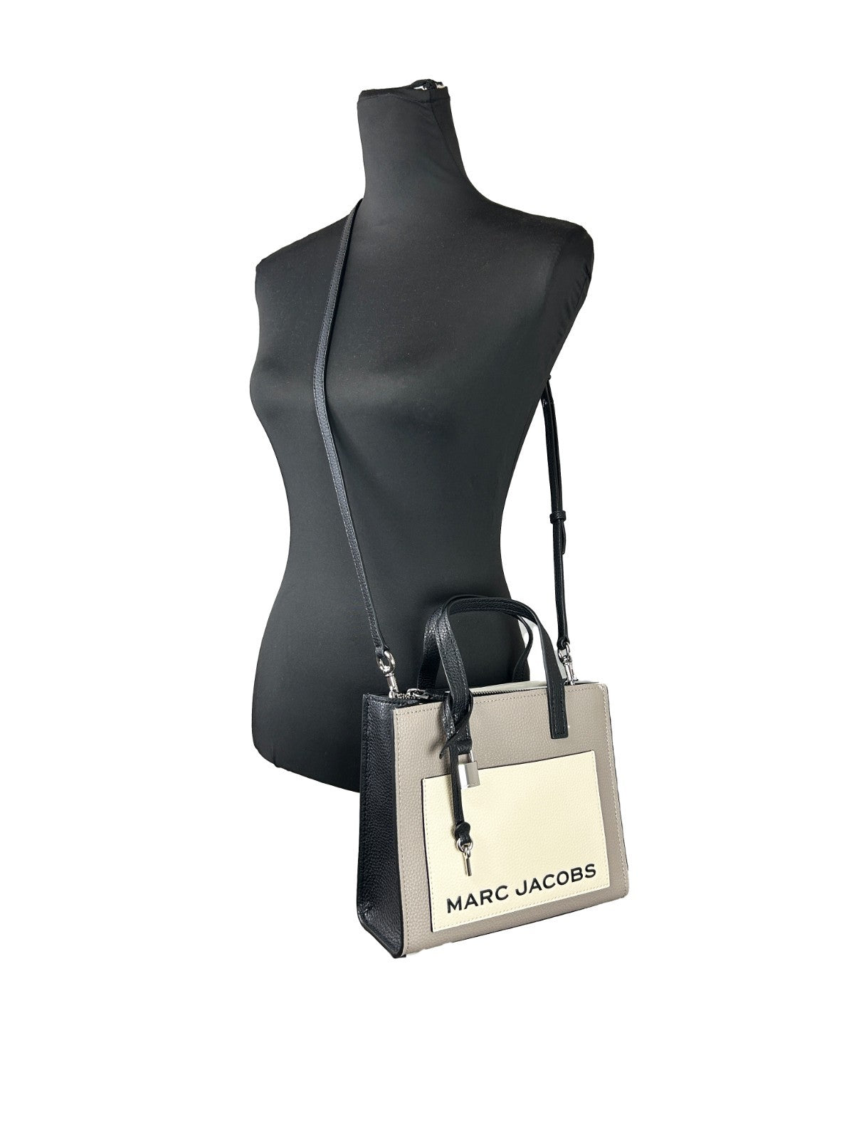 Marc Jacobs Grind Mini Leren Tote Crossbody Tas
