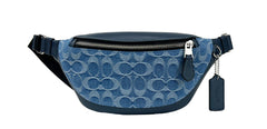COACH Coach Warren Mini Signature Denim Heuptas