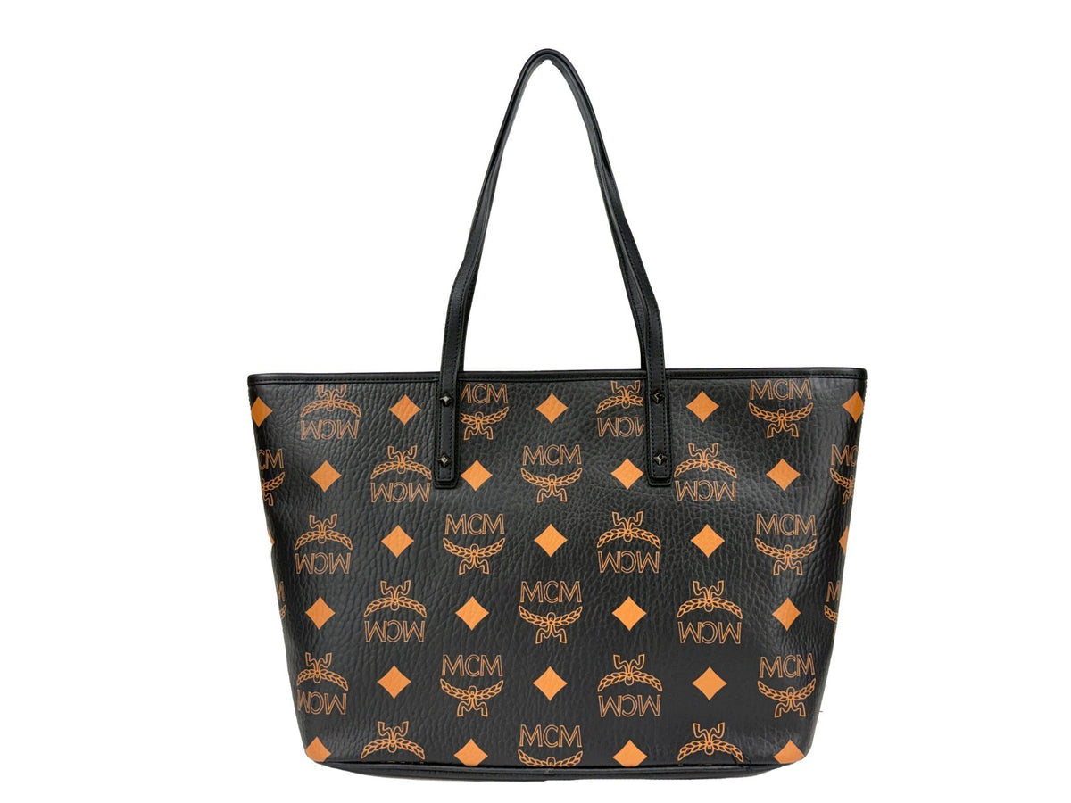 MCM Aren Zwarte Leren Schoudertas