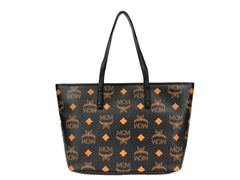 MCM Aren Zwarte Leren Schoudertas