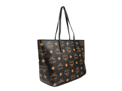 MCM Aren Zwarte Leren Schoudertas
