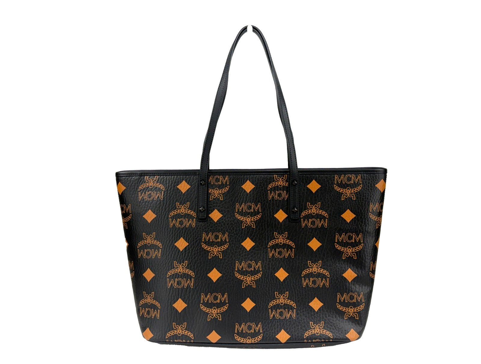 MCM Aren Zwarte Leren Schoudertas