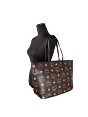 MCM Aren Zwarte Leren Schoudertas
