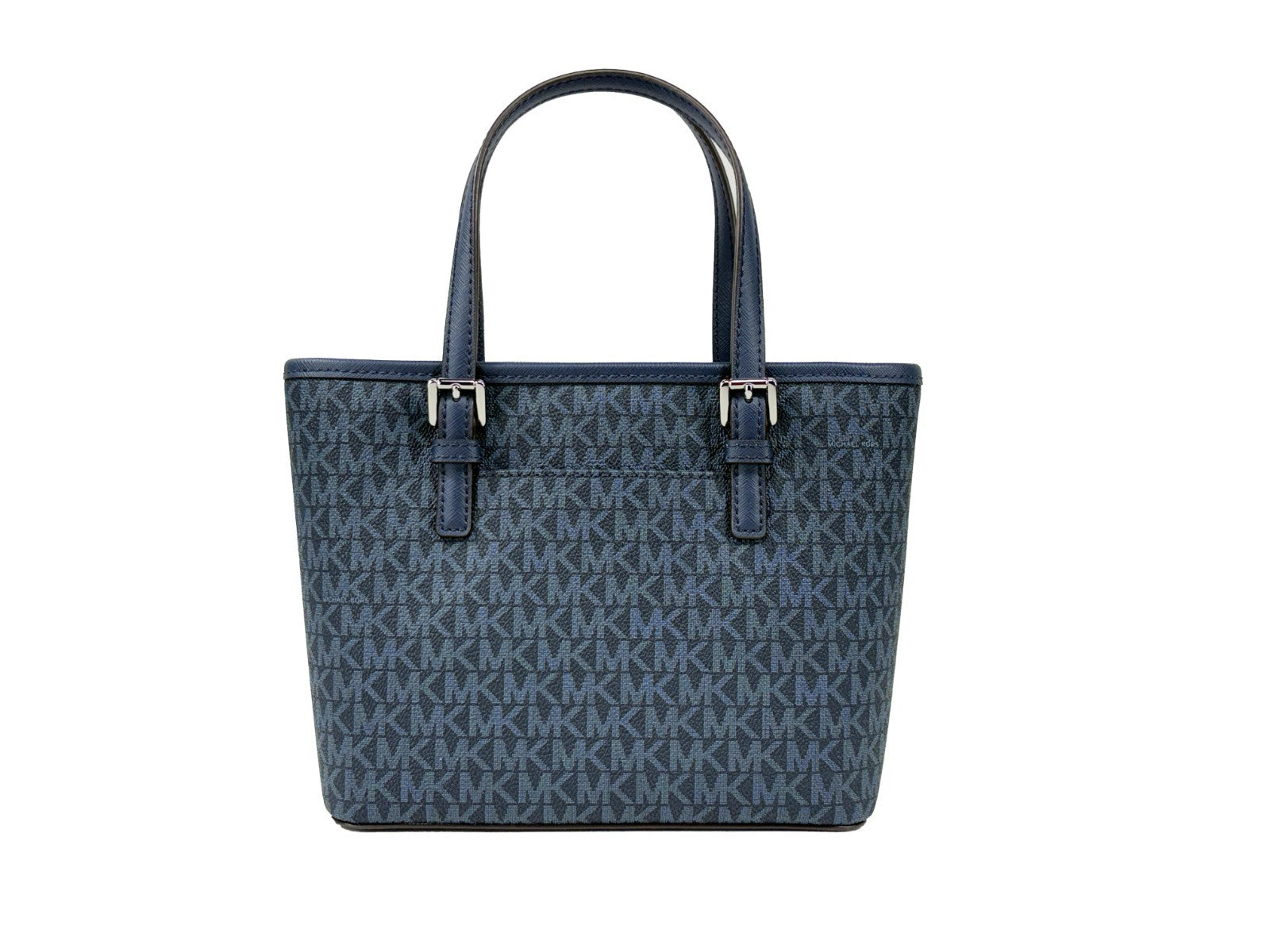 Michael Kors Marineblauw Signature XS Carryall Tote Bag