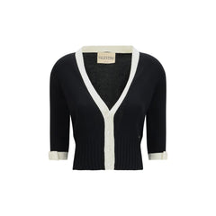 Valentino Black Cotton Cardigan