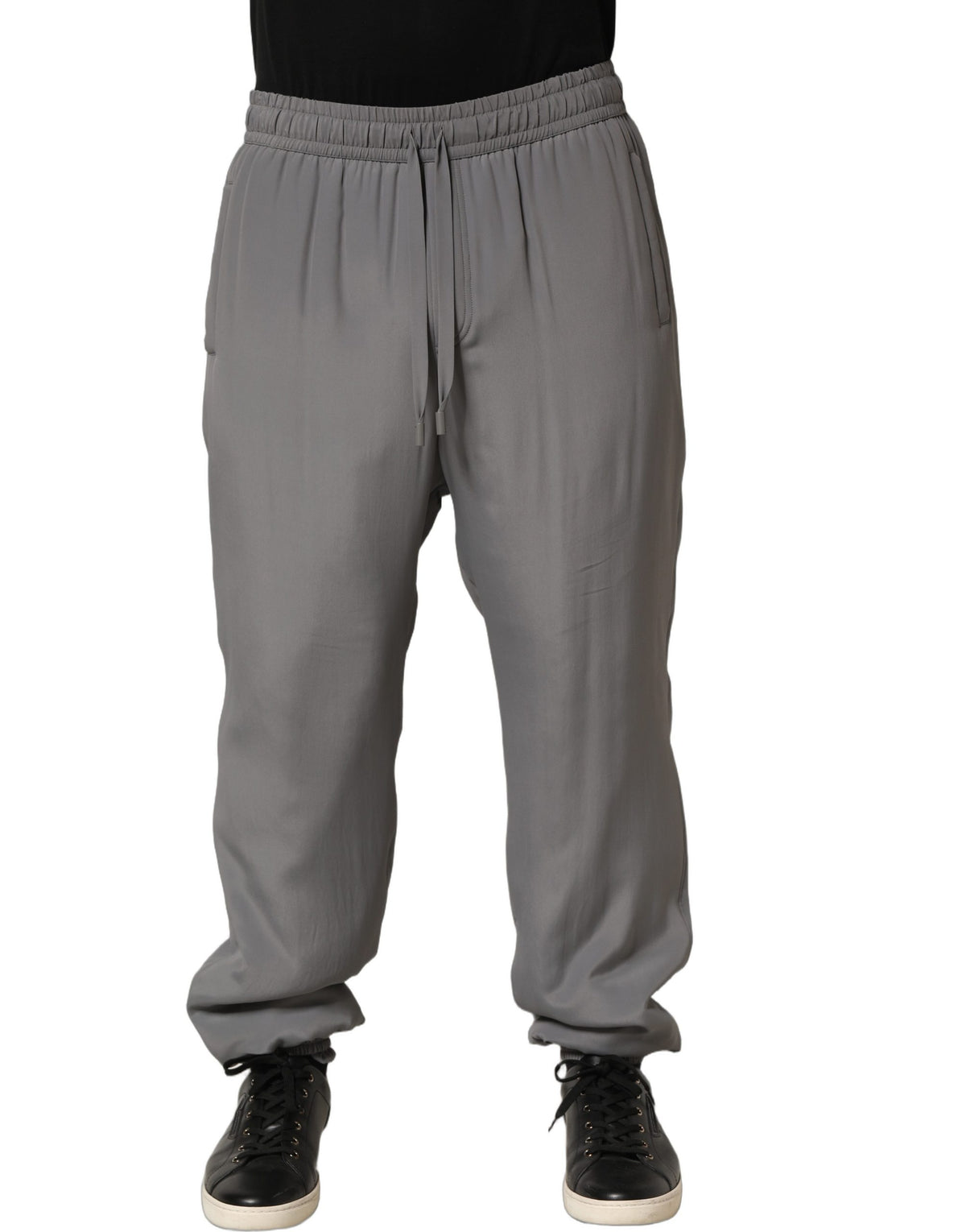 Dolce & Gabbana Gray Cotton Jogger Sweatpants Trouser Pants