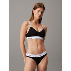 Calvin Klein Black Cotton Bra