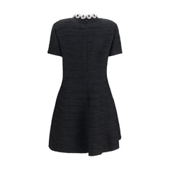 Valentino Garavani Black Cotton Cocktail Dress