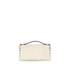 Valentino Garavani Beige Calf Leather Bos Taurus Wallet