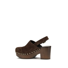 Chloé Brown Calf Leather Bos Taurus Clogs