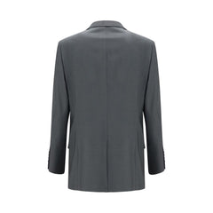 Valentino Gray Wool Oves Aries Jacket