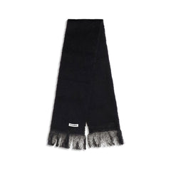 Jil Sander Black Wool Oves Aries Scarf