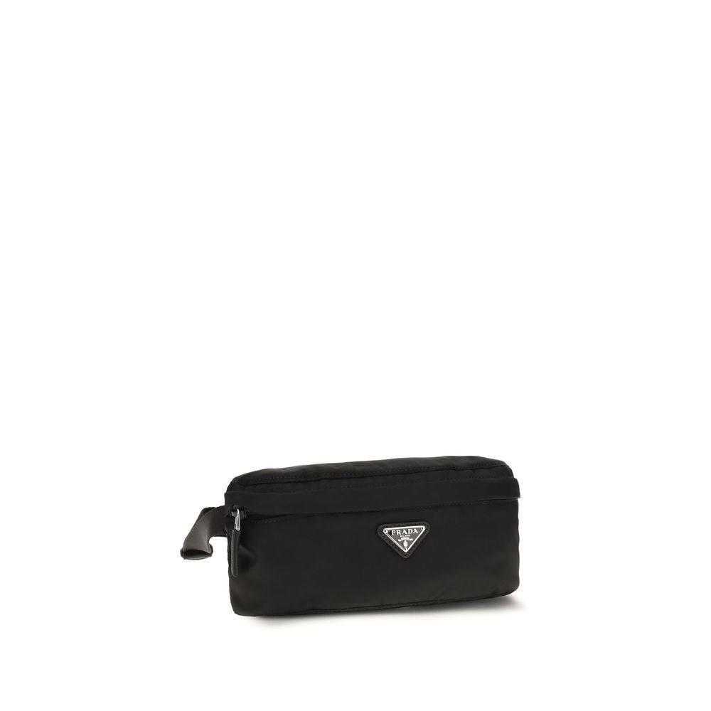 Prada Zwarte Clutch van Gerecycled Polyamide