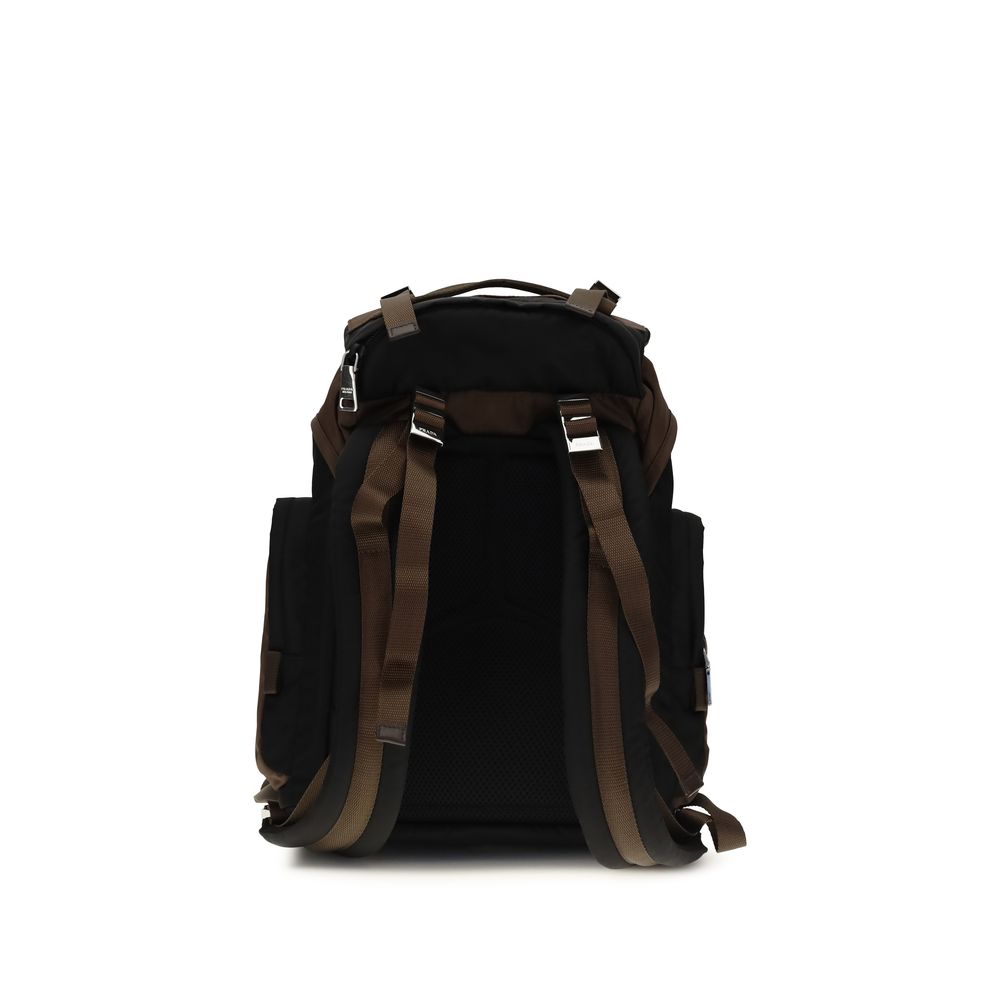 Prada Bruine Rugzak van Gerecycled Polyamide
