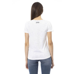 Trussardi Action White Cotton Women T-Shirt