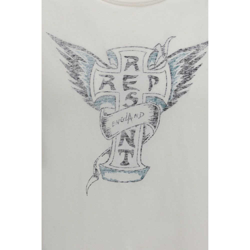 Wit Katoenen T-shirt voorstellen