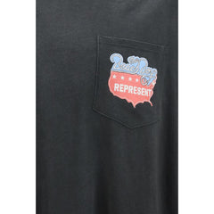 Grijs katoenen T-shirt voorstellen