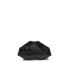Alexander McQueen Zwarte Kalfsleren Bos Taurus Clutch Tas