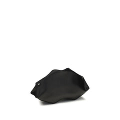 Alexander McQueen Zwarte Kalfsleren Bos Taurus Clutch Tas