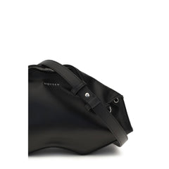 Alexander McQueen Zwarte Kalfsleren Bos Taurus Clutch Tas