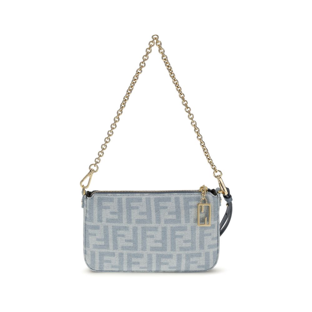 Fendi Blauwe Katoenen Clutch