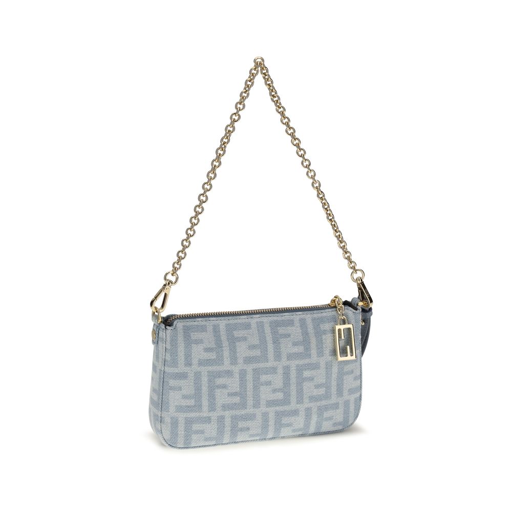 Fendi Blauwe Katoenen Clutch