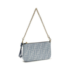 Fendi Blauwe Katoenen Clutch
