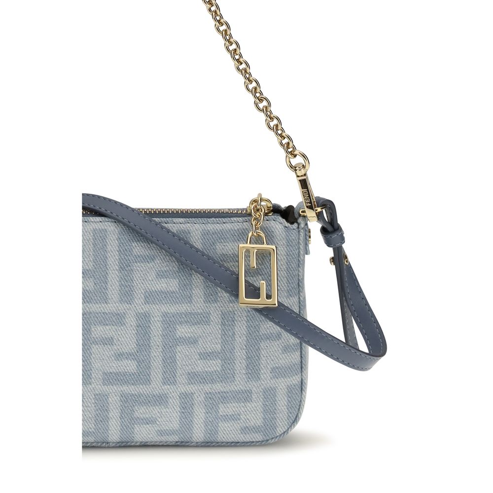 Fendi Blauwe Katoenen Clutch