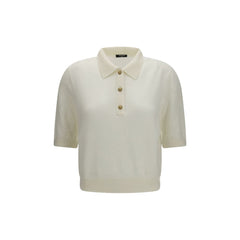 Balmain White Wool Oves Aries Polo Shirt