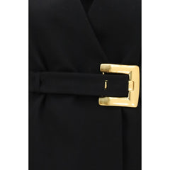 Balmain Black Wool Oves Aries Blazer