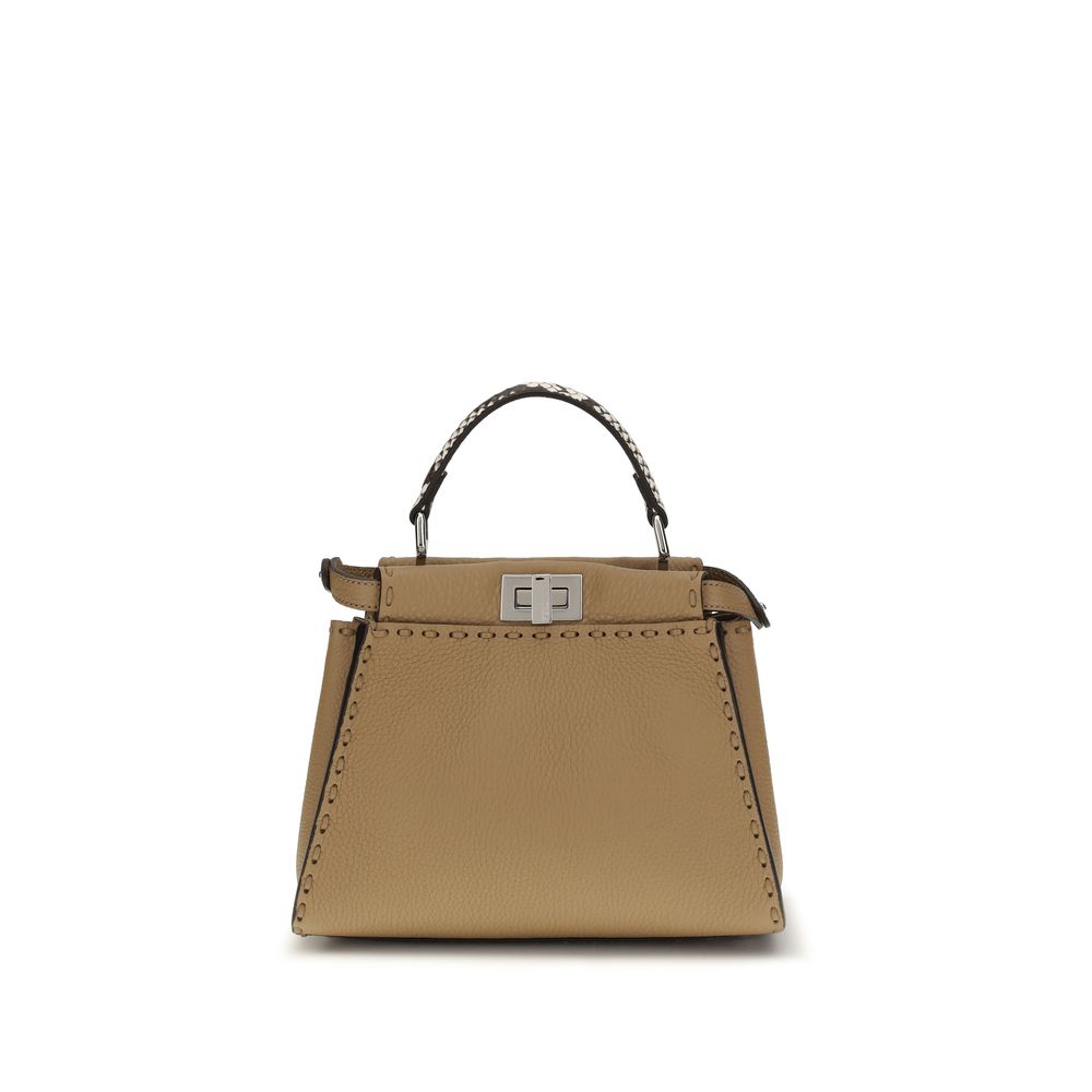 Fendi Beige Kalfsleer Bos Taurus Handtas