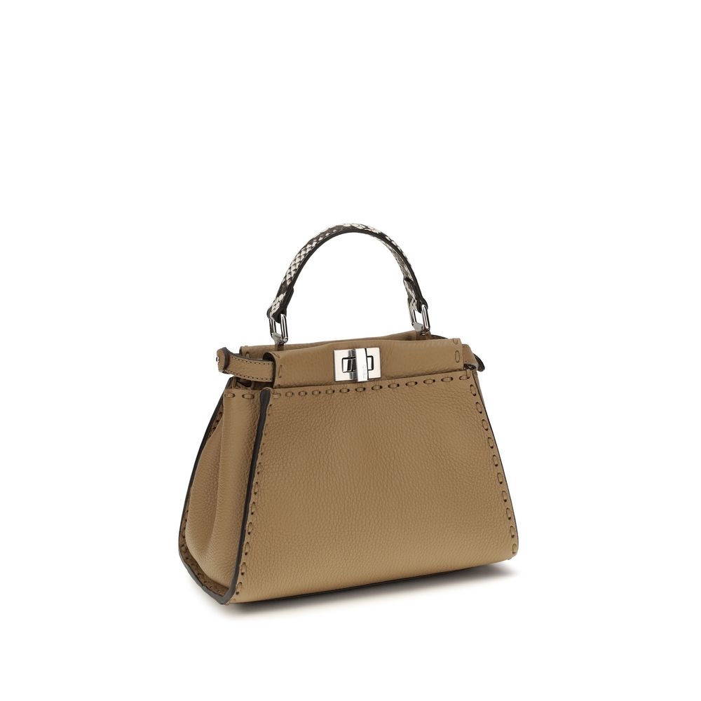 Fendi Beige Kalfsleer Bos Taurus Handtas