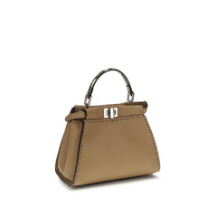 Fendi Beige Kalfsleer Bos Taurus Handtas