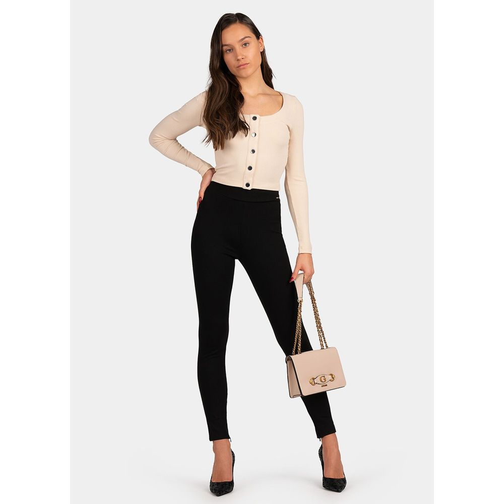 Guess Black Viscose Casual Pants