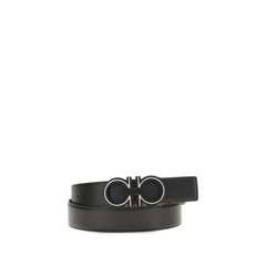 Ferragamo Blauwe Kalfsleren Bos Taurus Normale Riem