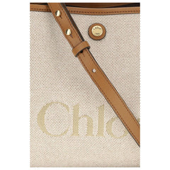 Chloé Beige Fabric Handbag