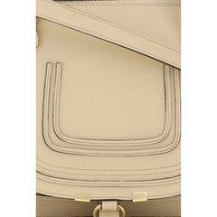 Chloé Beige Kalfsleren Bos Taurus Handtas