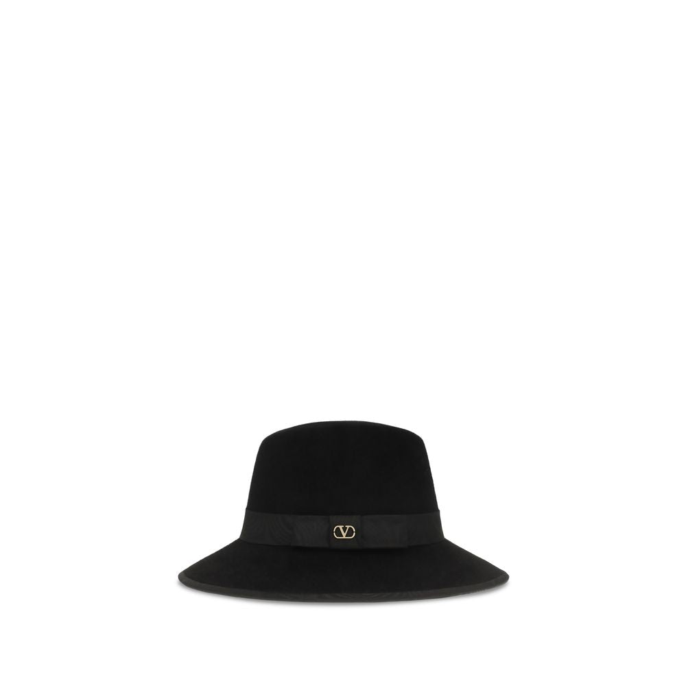 Valentino Garavani Zwarte Katoenen Fedora