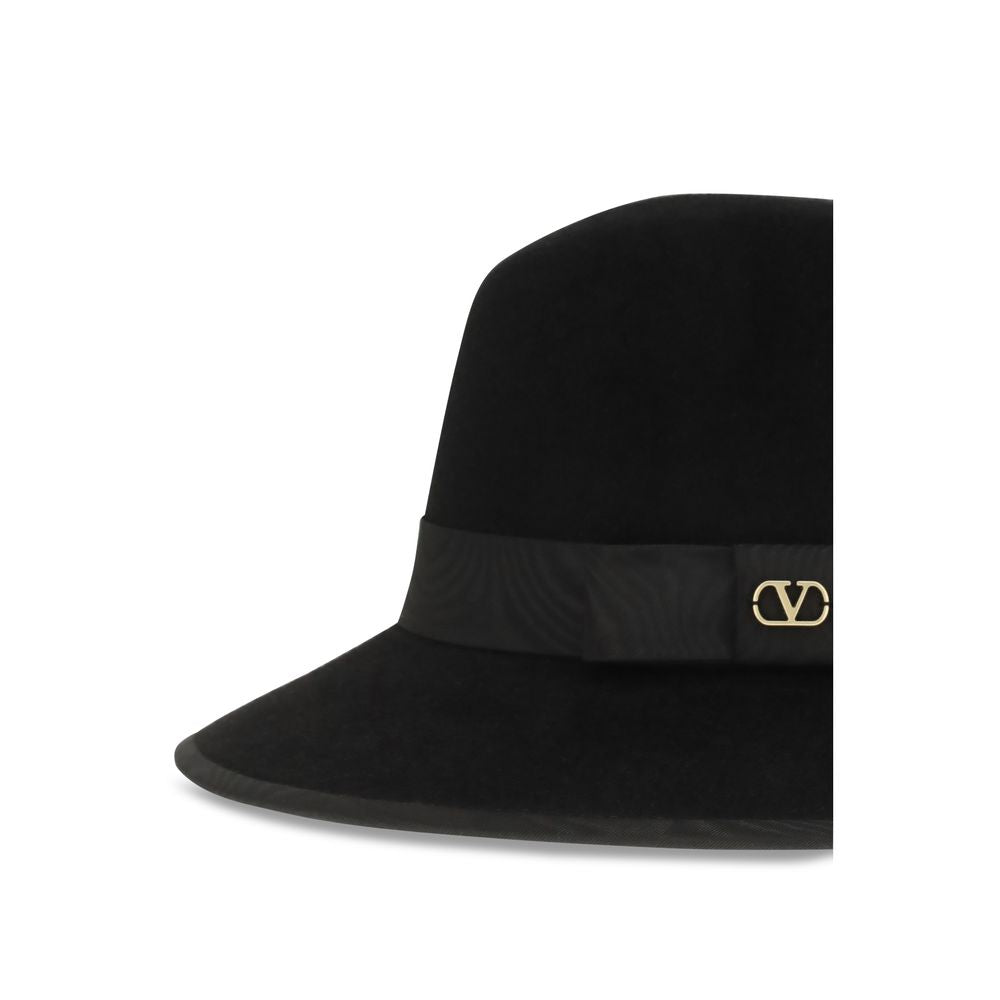Valentino Garavani Zwarte Katoenen Fedora