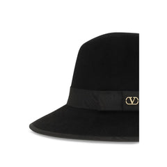 Valentino Garavani Zwarte Katoenen Fedora