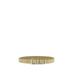 Valentino Garavani Beige Suede Leather Regular Belt