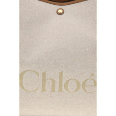 Chloé Beige Katoenen Schoudertas